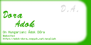 dora adok business card